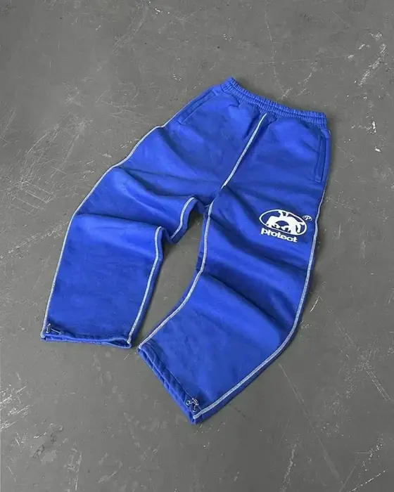 Image de Pantalons Y2K Camouflage Tactiques Gris