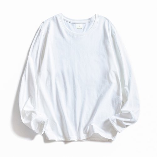 Afbeelding van Wavlatii Vrouwen O-Hals Lange Mouwen T-Shirt - Zachte Katoenen Casual Top in Wit en Zwart voor Dames