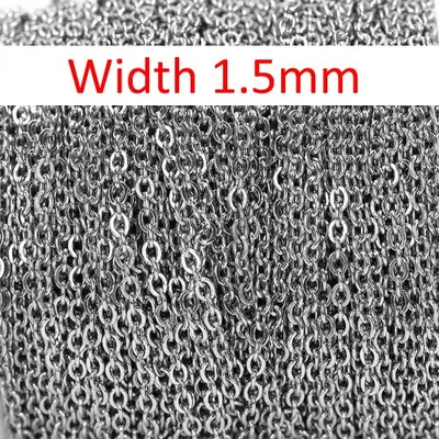Image de Chaînes Dorées Inoxydables 2m - Idéales pour Bijoux DIY