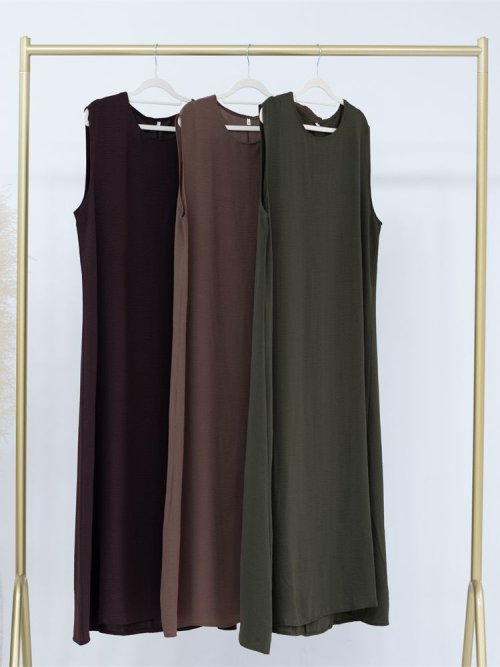 Imagen de Abaya sin Mangas Elegante para Ramadán