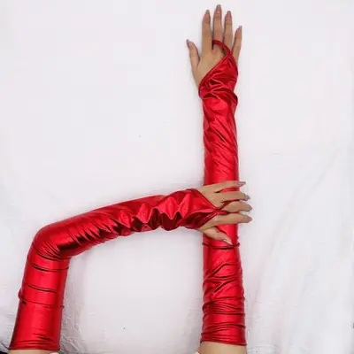 Image de Gants Longs Latex Look Mouillé - Style Sexy & Élégant