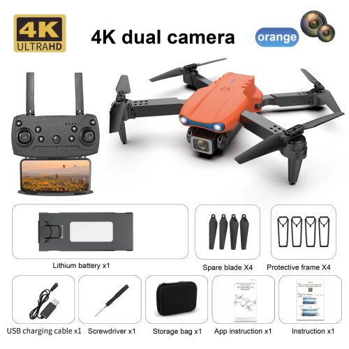 Imagen de Nuevo Mini drone E99 4K WIFI HD cámara FPV plegable RC fotografía aérea quadcopter juguete helicóptero regalo de vacaciones para niños