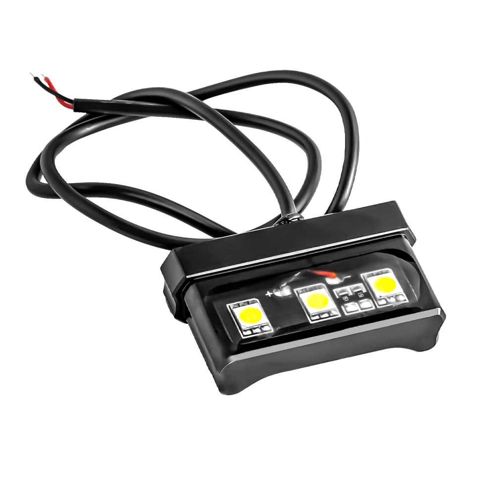 Image of LED Motorcycle License Plate Light - Mini 12V Waterproof Rear Tail Light for Motorbikes