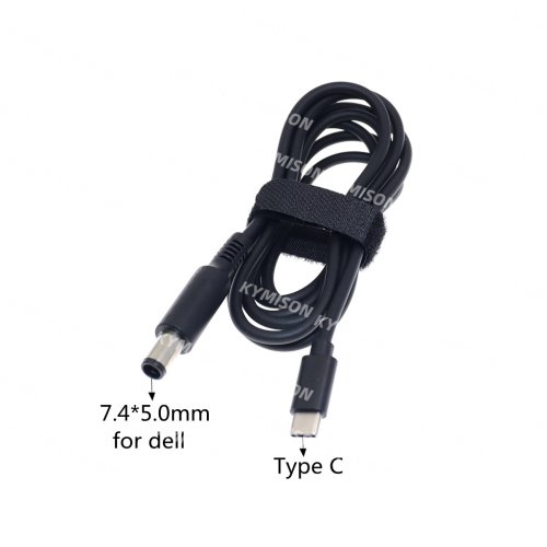 Bild von USB-C PD Ladekabel mit DC-Adapter – Kompatibel für Lenovo, ASUS, Dell, HP