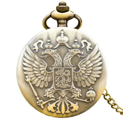 Image de Montre de Poche Vintage Steampunk - Aigle Double Tête