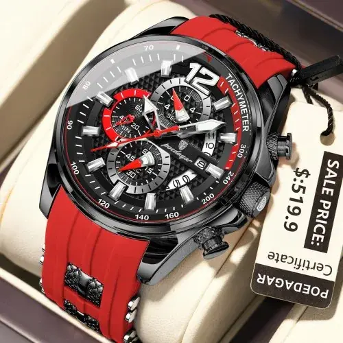 898 negro rojo