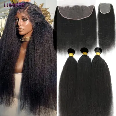 Image de Extensions Brésiliennes Crépues & Lisses avec Closure HD
