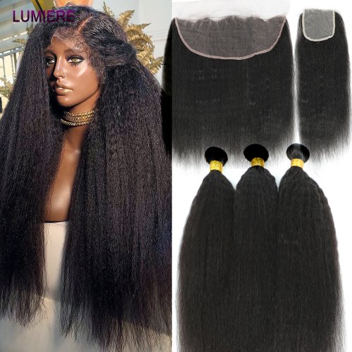 Afbeelding van Echte Braziliaanse Haarverlenging - Kinky Yaki & Straight