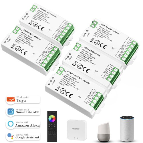 Bild von Tuya Smart LED-Streifen-Controller 2,4 GHz – Universell für RGB, CCT & RGBCCT