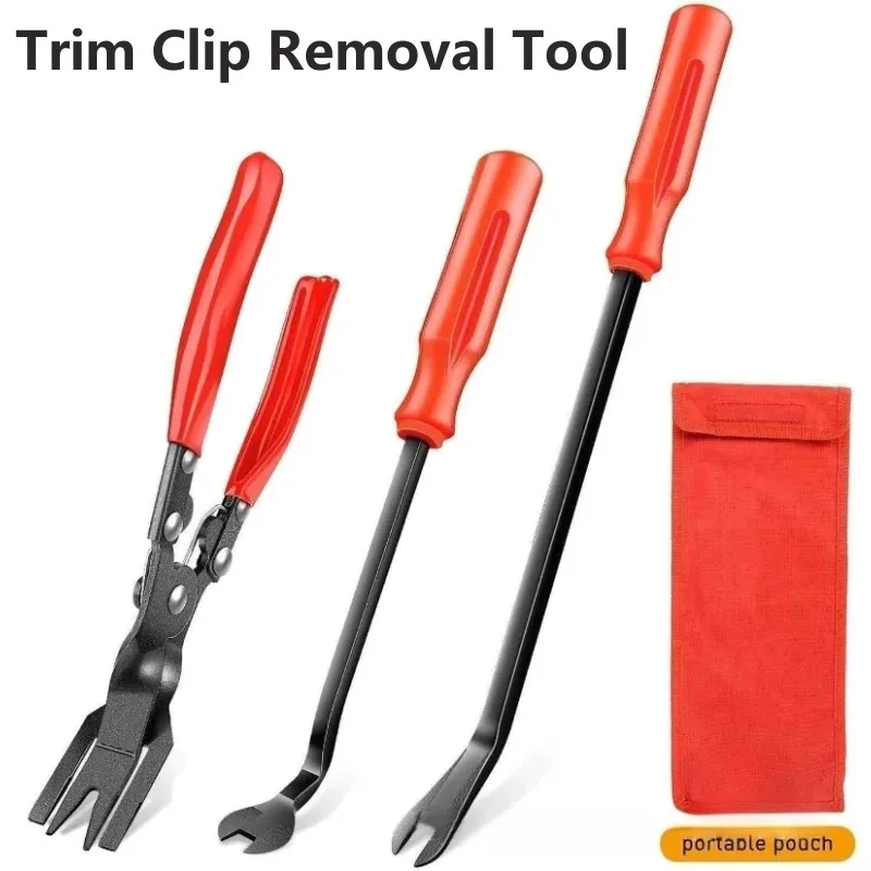 Image of Professional Car Trim Clip Removal Pliers – Universal Headlight Installation & Dash Panel Repair Tool for Van, Door, Fascia, and Upholstery Maintenance