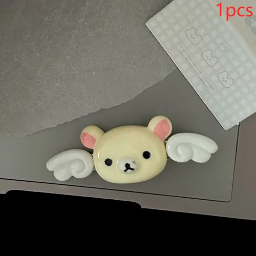 Afbeelding van 2PCS Kawaii Rilakkuma Pony Side Clip Cartoon Leuke Golf Punt BB Haar Clip Zoete Veelzijdige Haarspeld Haar Decoratie Verjaardagscadeau
