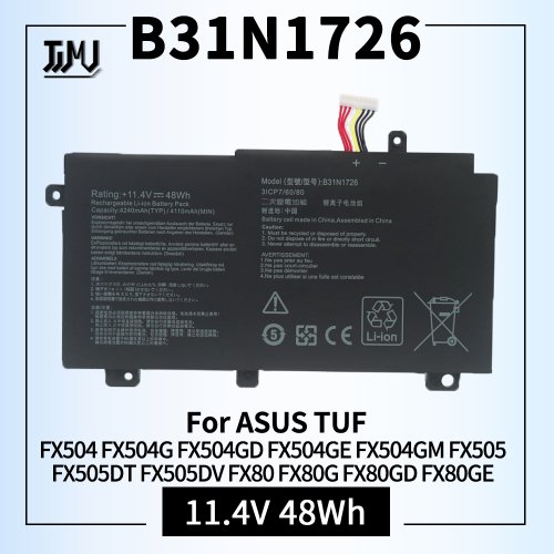Imagen de Batería B31N1726 para ASUS TUF Gaming FX504 FX504G FX504GD FX504GE FX504GM FX505 FX505DT FX505DV FX505GE FX80 FX80G FX80GD FX80GE