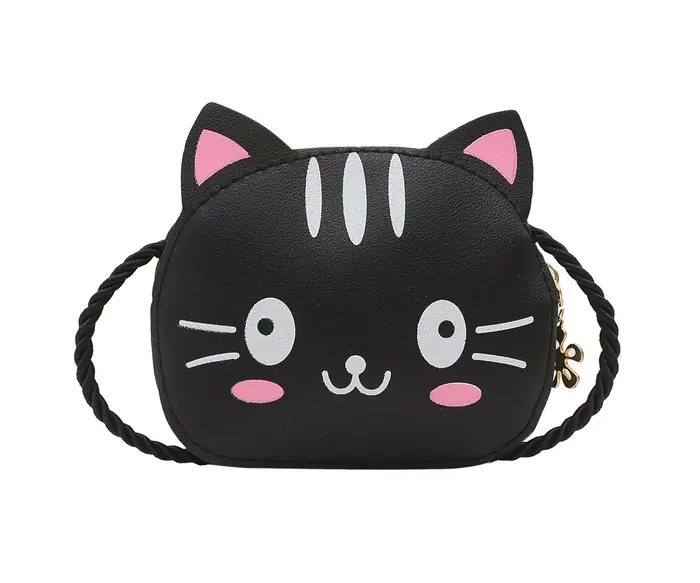 Image de Sac à Bandoulière Mignon pour Enfants - Chat Dessin Animé