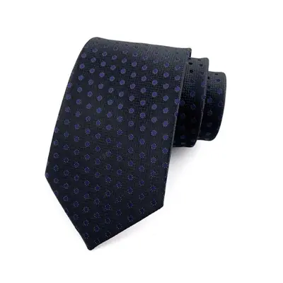 Image de Cravate Homme Élégante 8cm - Noir, Rayures, Floral & Uni