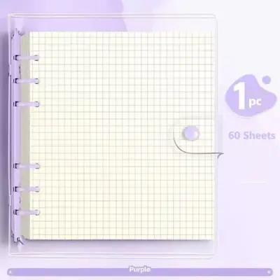 Image de Carnet à Feuilles Mobiles Transparent avec Coque Détachable
