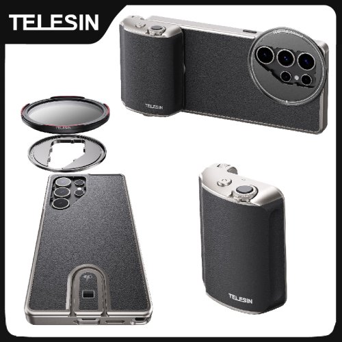 Bild von Telesin Master Shooting Set – Premium Handgriff mit Telefonhalter, CPL & ND-Filtern, Fernbedienung und Zubehör für Samsung Galaxy S25 Ultra