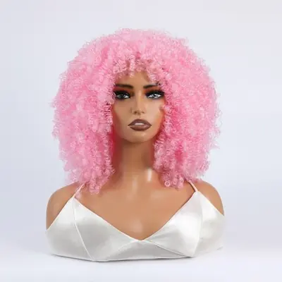 Image de Perruque Bouclée Synthétique 16'' - Style Explosif & Confortable