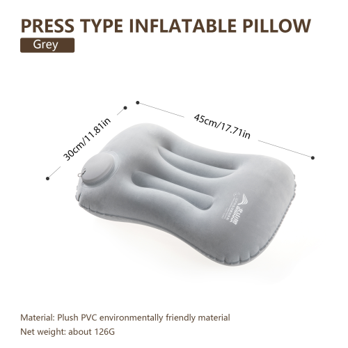 Almohada Inflable Portátil y Ultraligera para Acampar, Senderismo y Viajes – Soporte para Cuello y Lumbar con Diseño Ergonómico