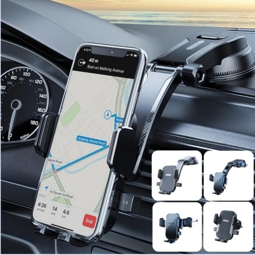 Imagen de Soporte Universal para Teléfono en Coche - Giratorio y Plegable