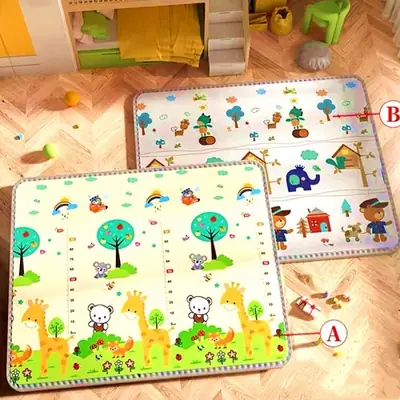 Image de Tapis de jeu épais et sécurisé pour bébé - Cubaby