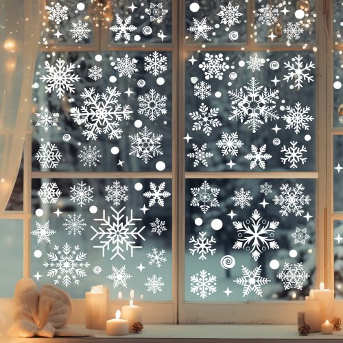 Imagen de Pegatinas Navideñas Electrostáticas para Ventanas