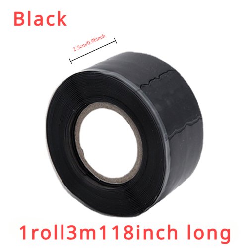 Immagine di Adesivo isolante per riparazione rapido a prova di perdite per tubi dell'acqua con nastro in silicone impermeabile in PVC super resistente