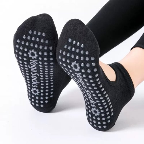 Image de Chaussettes de Yoga Antidérapantes pour Femmes