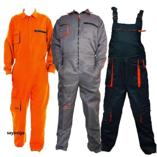 Afbeelding van Herens Overall met Lange Mouwen, Ritszak en Jumpsuit Design – Modieuze Werkkleding voor Tuinwerk en Dagelijks Gebruik in Grote Maten S tot 4XL