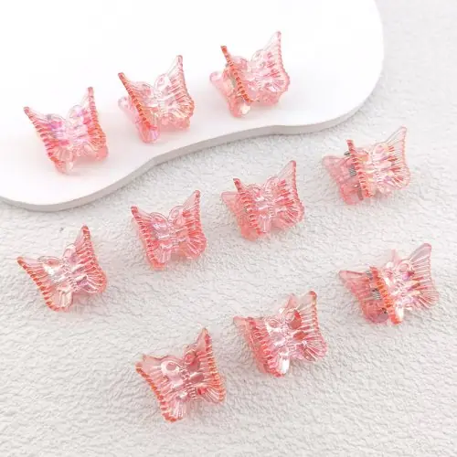 Image de Pinces à cheveux papillon colorées pour filles