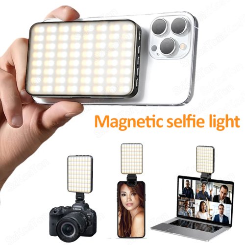 Imagen de Mini anillo de luz LED magnético para Selfie, luz para iPhone 17 16 15 Pro/15 Pro Max/14 Pro/14 Pro Max/13 Pro/Pro Max Streaming