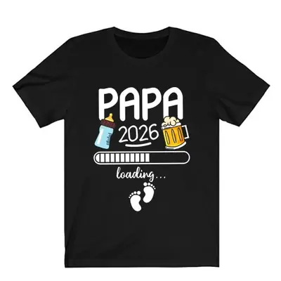 Image de T-Shirt Papa 2026 - Futur Père & Amoureux de la Bière