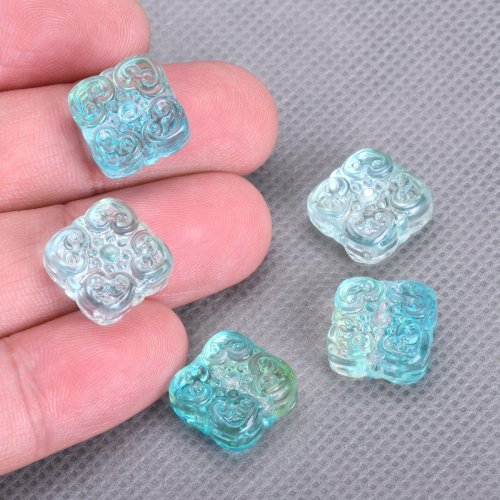 Zdjęcie Ręcznie wykonane koraliki szklane 14mm – idealne do DIY biżuterii