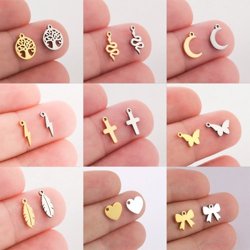 Bild von Edelstahl Charms – Baum des Lebens & Symbole für DIY-Schmuck