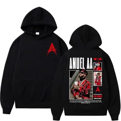 Image de Sweat à Capuche Anuel AA - Style Hip Hop Rétro