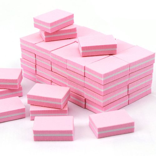 Immagine di 50Pc Professionale Mini Unghie Artistiche Buffer File 100/180 Carta Vetrata Consigli per Manicure File di Cura Levigatura Lucidatura Rettifica Attrezzature Strumento