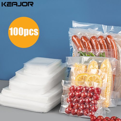 Image of Premium Thicker Vacuum Sealing Bags – 100-Pack Food Storage Solution for Freshness & Long-Term Preservation