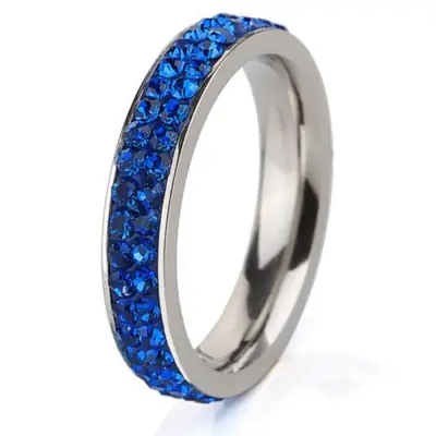 Image de Bague Zunderes 8mm - Style Dégradé pour Hommes & Femmes