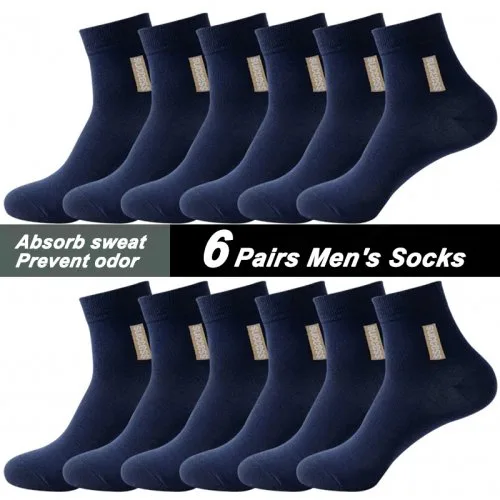 F 6 paar marineblauw
