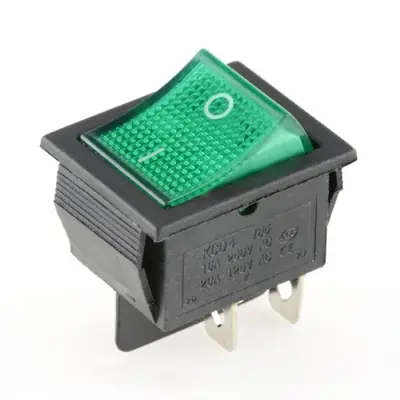 Image de Interrupteur à bascule 6 broches avec LED - 16A 250V