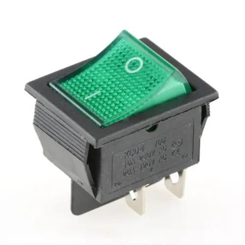 Image de Interrupteur à bascule 6 broches avec LED - 16A 250V