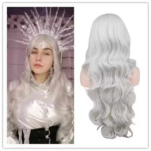 Sliver white Wavy