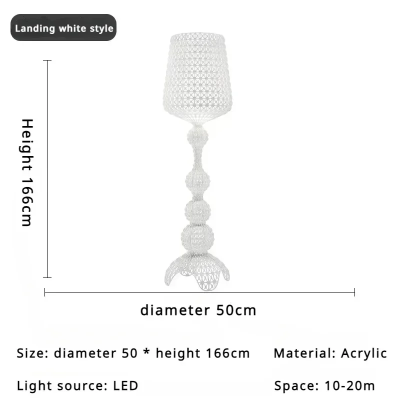 D50 H166 cm wit