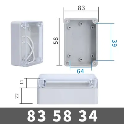 Image de Boîtier Étanche IP67 Transparent pour Projets Électriques