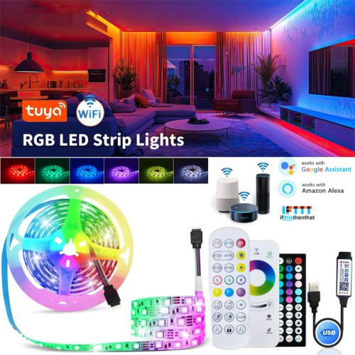 Afbeelding van Tuya LED Strip RGB - USB 5V met Bluetooth & Muziek Sync