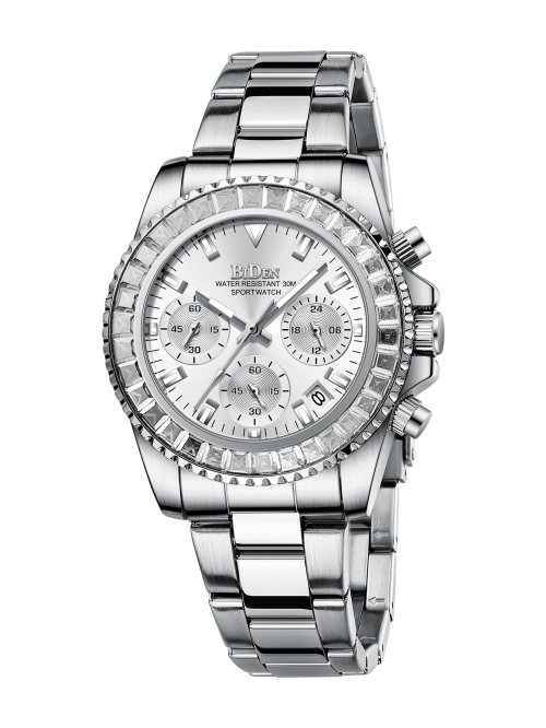 Imagen de Reloj BIDEN elegante a la moda para mujer, reloj multifuncional resistente al agua con calendario de...