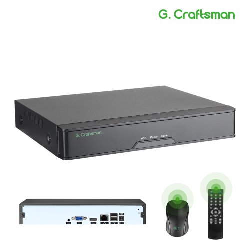 Image of XMeye 16-Channel 4K NVR with H.265+ Compression, 1 HDD Support, 24/7 Recording, P2P IP Camera Security System with Face Recognition
