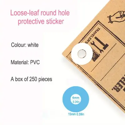 Autocollants de reliure PVC - 250 pièces