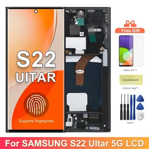 Image de Écran AMOLED pour Samsung Galaxy S22 Ultra - Remplacement complet