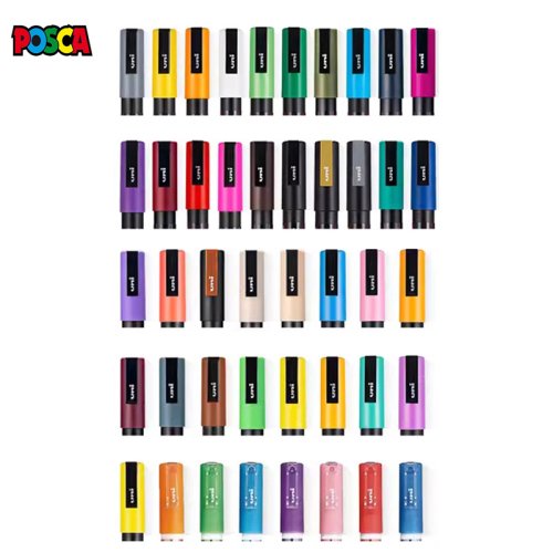Immagine di 1 pz Uni Posca Pennarello Acrilico Plumones Colores PC-3M 0.9mm-1.3mm POP Poster Pubblicità Mark Graffiti Penna Vernice Rifornimenti di Arte