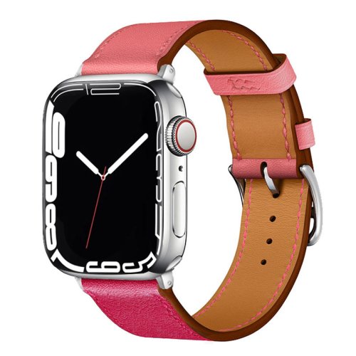 Imagen de Correas de cuero para reloj Apple, 46mm, 44mm, 49mm, 45mm, 42mm, 40mm, 38/41mm, pulsera iWatch series 10-Ultra 9-8-7-6-5-4-3-SE
